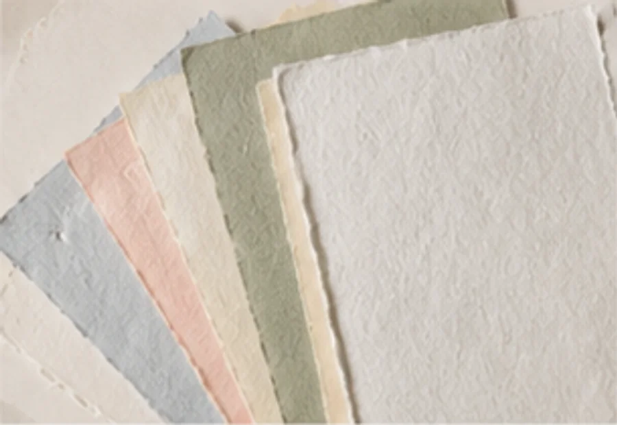 Soft color handmade paper sample pack