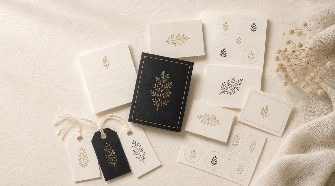 Premium letterpress and debossed paper gift goods